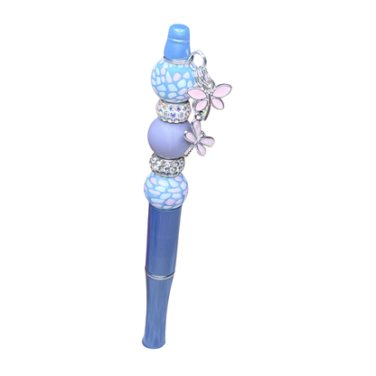 Gorgeous Beadable Ballpoint Pens with Dragonfly Charms