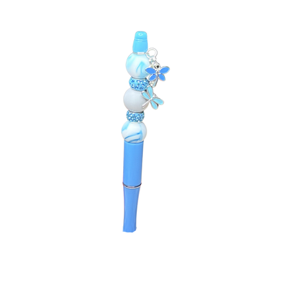 Gorgeous Beadable Ballpoint Pens with Dragonfly Charms
