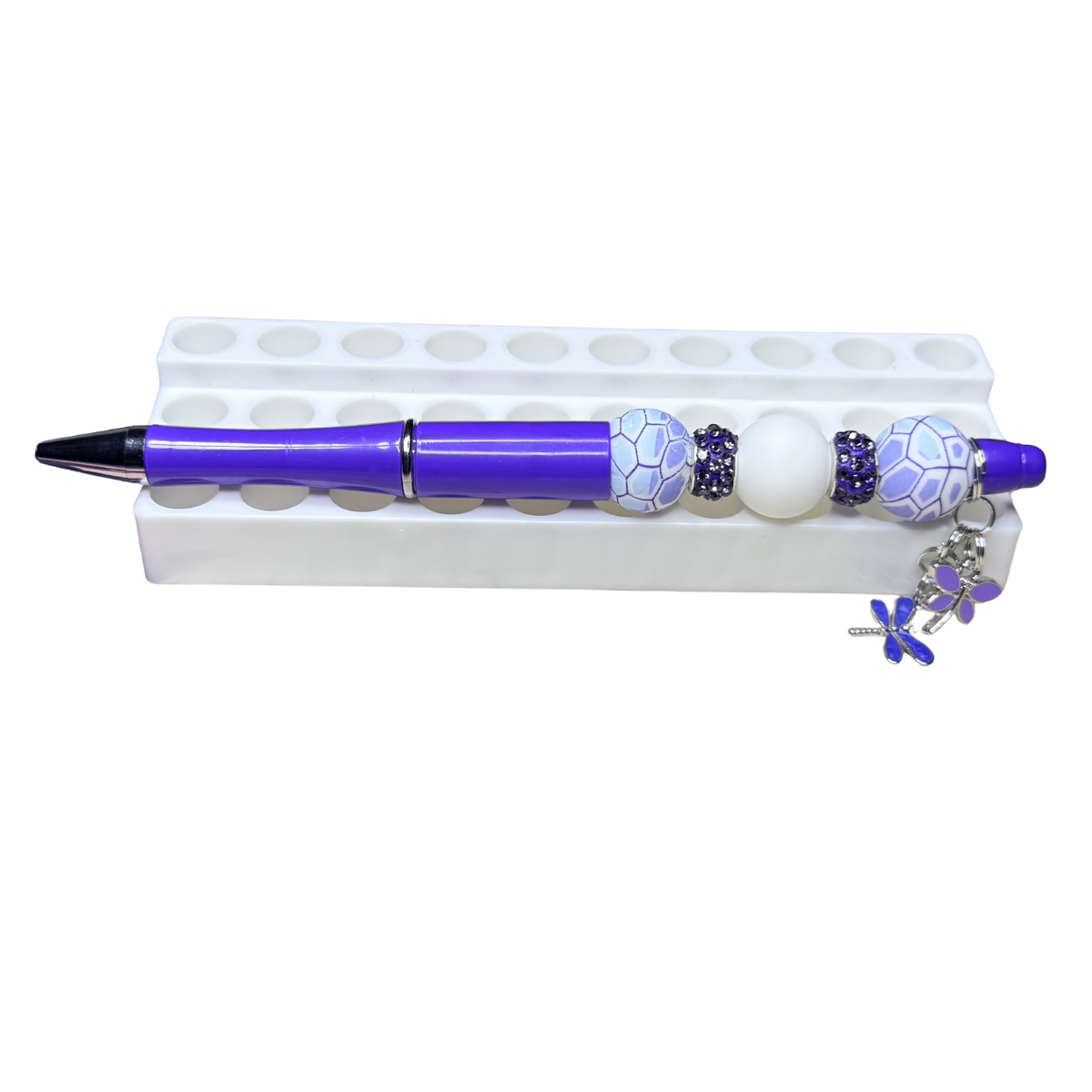 Gorgeous Beadable Ballpoint Pens with Dragonfly Charms