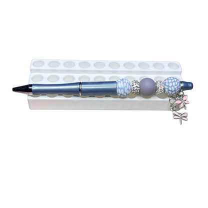 Gorgeous Beadable Ballpoint Pens with Dragonfly Charms