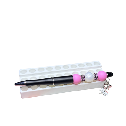 Gorgeous Beadable Ballpoint Pens with Dragonfly Charms