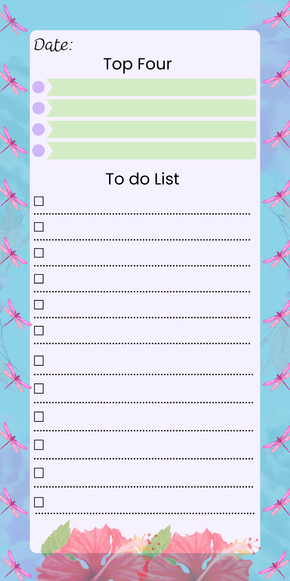 Dragonfly To-Do List