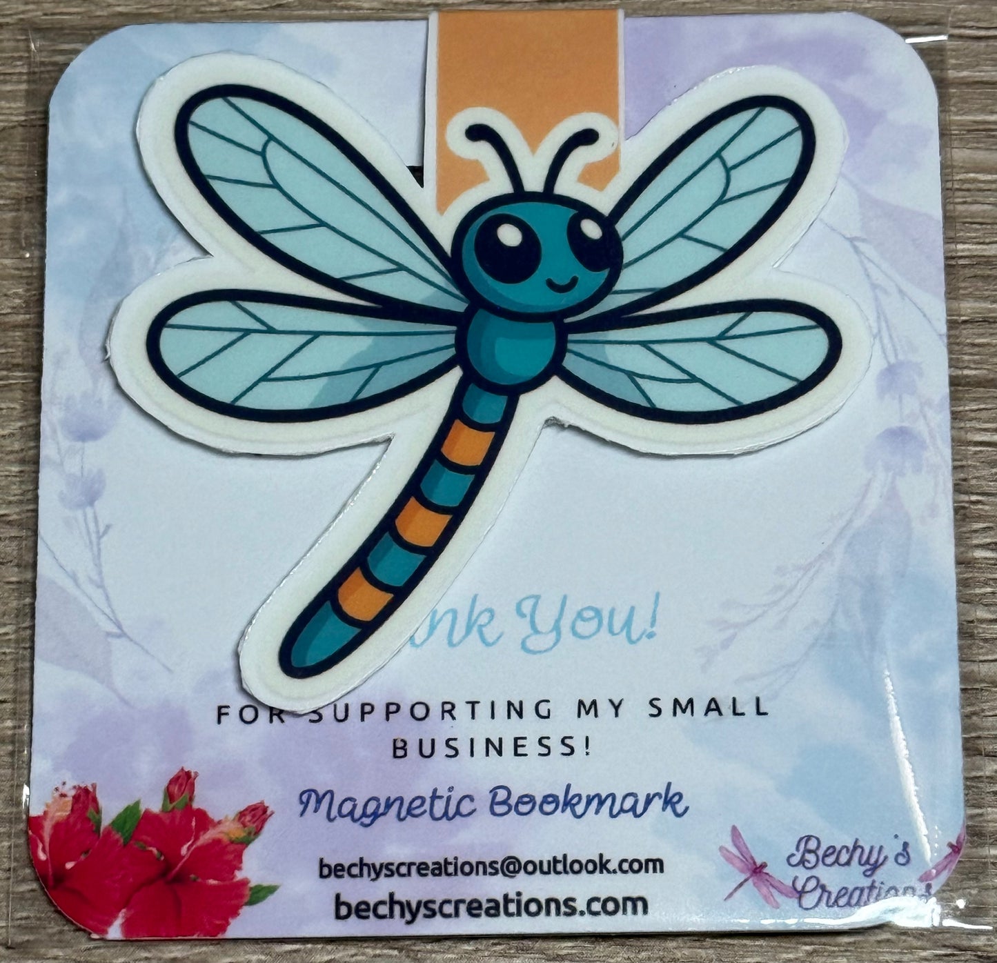 Dragonfly Magnetic Bookmark