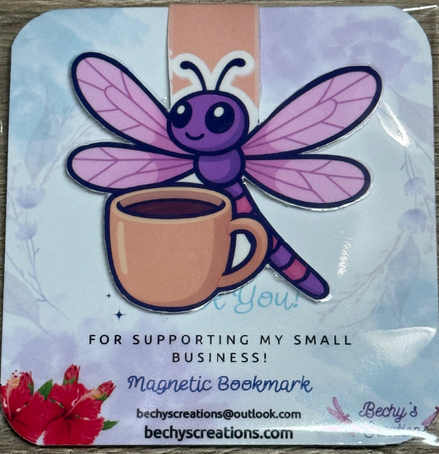 Dragonfly Magnetic Bookmark