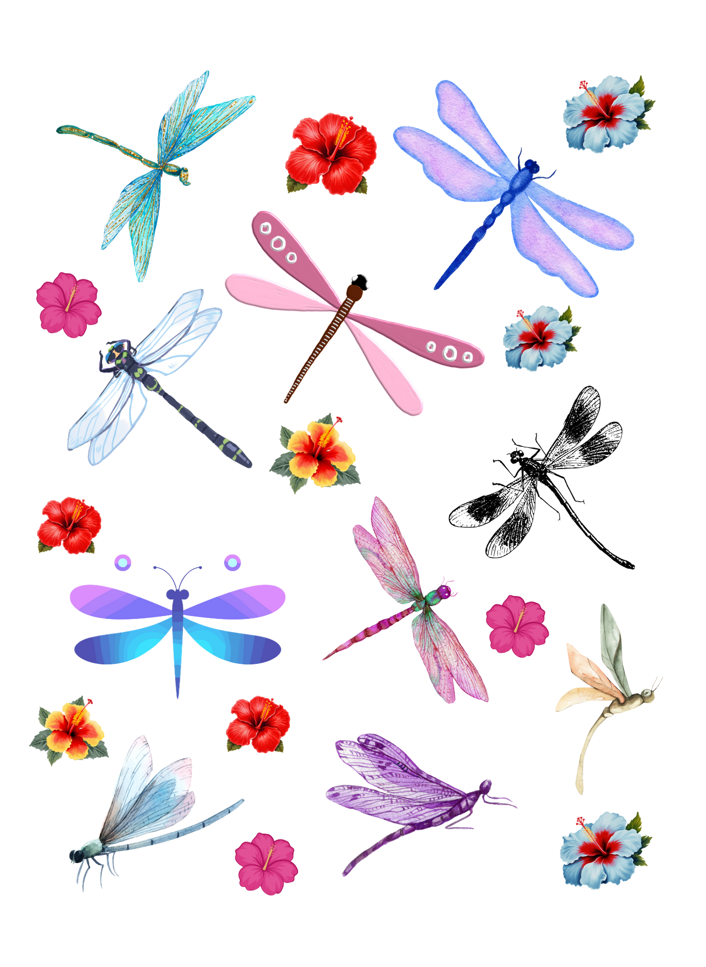 Dragonfly Sticker Sheet